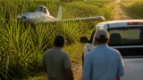Avioneta de fumigación del Ingenio Cauca se accidentó en Puerto Tejada; tripulación ilesa