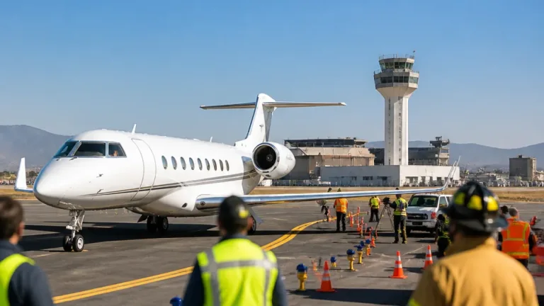 Aterrizaje de emergencia en Toluca: avión ejecutivo con matrícula XA-CBQ sale de la pista; 11 ilesos